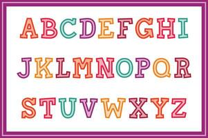 Versatile Collection of Kids Choice Alphabet Letters for Various Uses vector