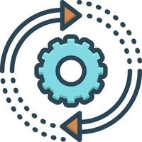 color icon for transition vector
