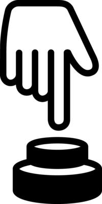 solid icon for button