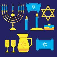 The  Hanukkah or Chanukah element for holiday concept vector