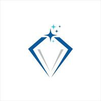 plantilla de diseño de logotipo de concepto de diamante creativo vector