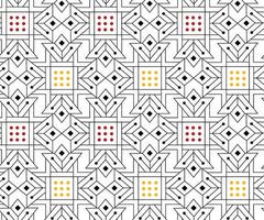 Vector seamless pattern. Modern stylish texture. Geometric striped ornament. Monochrome linear braids, Tiles pattern.