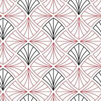 Vector seamless pattern. Modern stylish texture. Geometric striped ornament. Monochrome linear braids, Tiles pattern.