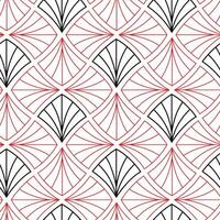 Vector seamless pattern. Modern stylish texture. Geometric striped ornament. Monochrome linear braids, Tiles pattern.