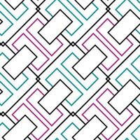 Vector seamless pattern. Modern stylish texture. Geometric striped ornament. Monochrome linear braids, Tiles pattern.