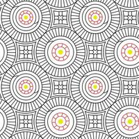 Vector seamless pattern. Modern stylish texture. Geometric striped ornament. Monochrome linear braids, Tiles pattern.