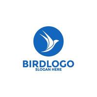 Bird logo design abstract, Flying Bird logo vector template