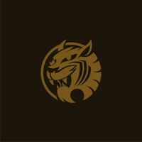 simple tiger head logo for emblem or icon vector