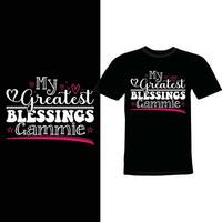 my greatest blessings gammie shirt vector