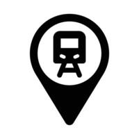 Station Vector Glyph Icon For Personal And Commercial Use.