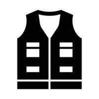 Vest Vector Glyph Icon For Personal And Commercial Use.