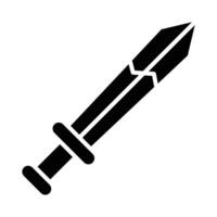 roto espada vector glifo icono para personal y comercial usar.