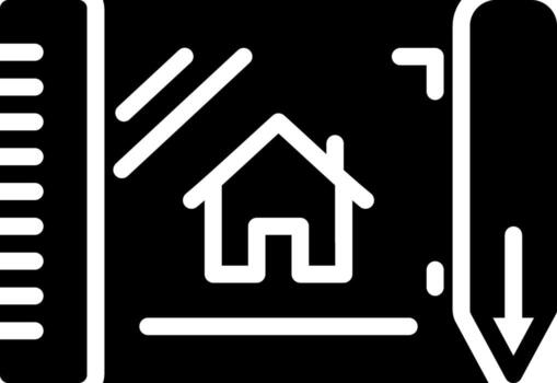 solid icon for draft vector