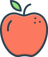 color icon for apple vector