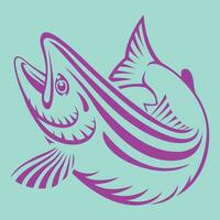 Fish Predators professional design  with grouper vector