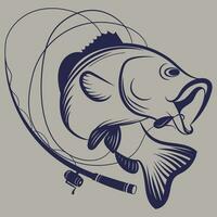 Fish Predators professional design  with grouper vector