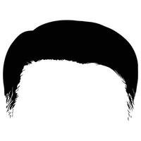 masculino negro Corte de pelo estilo nuevo vector