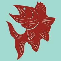 Fish Predators professional design  with grouper vector