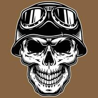 skull design white and black vector