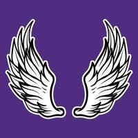 professional wing design for any use vector