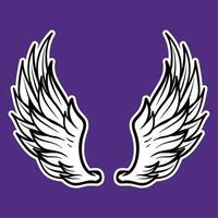 professional wing design for any use vector