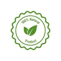 Organic product label  vector. Isolated Vector Illustration.