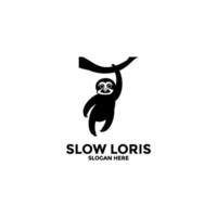 Loris logo vector icon, Slow Loris Logo company, kukang or loris vector logo template
