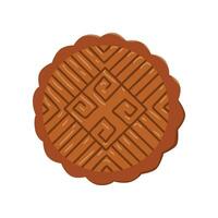 Mooncake isolated on white background vector