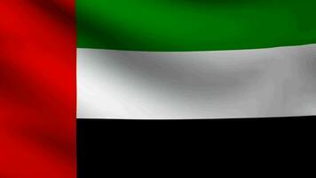 Flag of the United Arab Emirates waving video