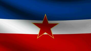 bandera de el socialista federal república de Yugoslavia video