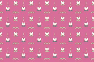 A lotus flower theme with geometric shape as seamless pattern background vector