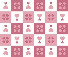 heart shape in pink shade seamless pattern background vector