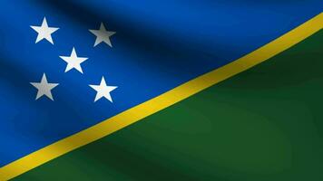 Salomon îles drapeau. video