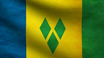 heilige vicent en de grenadines vlag video