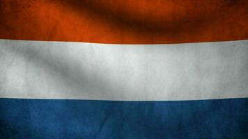 Old Netherlands Flag waving video