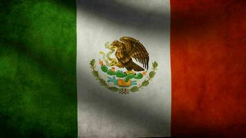 mexico bandera ondulación a viento video