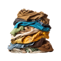 Pile of dirty laundry isolated png