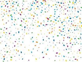 New Year Rectangular Confetti. Light Rainbow glitter confetti background. Colored festive texture. vector