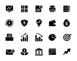 Illustration Vector Graphic of Finance and Accounting Icon Packs