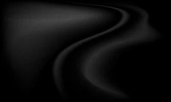 Abstract black luxury wavy silk. Elegant fabric soft texture. black luxury background with copy space vector