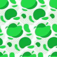 Seamless pattern with abstract modern graphic elements of green color. Dynamic color shapes and textures with smooth flowing shapes. Texture for the design of the background, flyer or presentation. vector