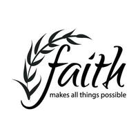 Christian faith, Typography for print vector