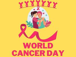 World Cancer Day illustration vector