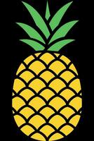 Pineapple illustration design vector