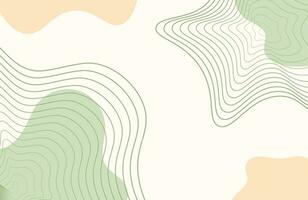 Aesthetic Background. Abstract Minimalist Background. Backgkround with Organic Shapes and Line in Pastel Colors vector