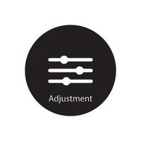 adjustment icon vector