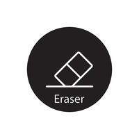 eraser icon vector