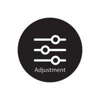 adjustment icon vector