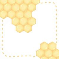 antecedentes miel abeja vector