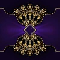 Luxury background, with gold mandala ornament vector